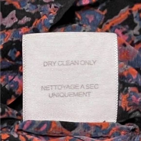 Joie Paisley Boho Blouse Fallcore‎ Artcore Designer Top Flowy Romantic Silk Sz L - Picture 12 of 12